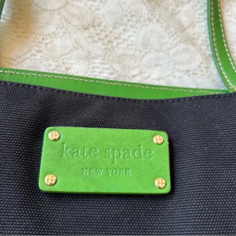 Kate spade black Green bag